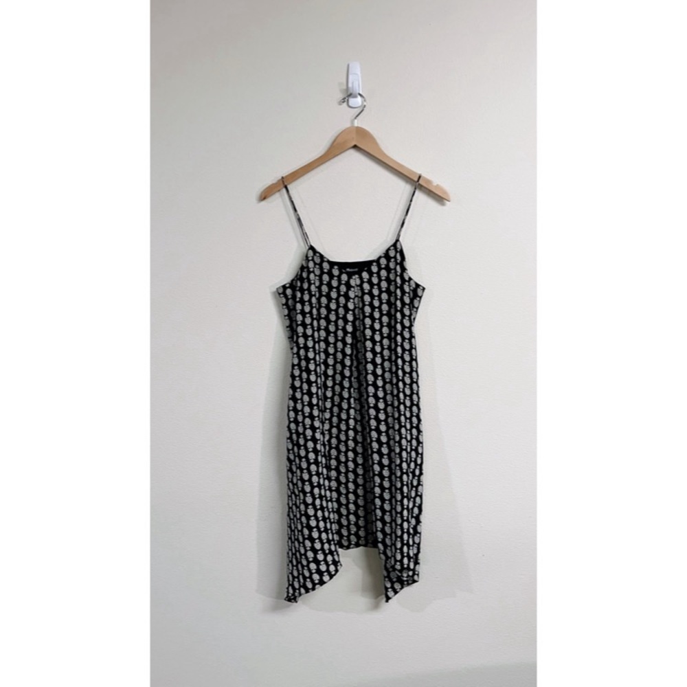 Madewell Black and White Printed Mini Dress - Picture 2 of 9